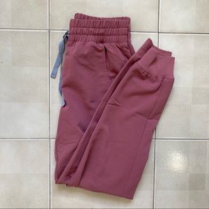 Figs Mauve Zamora High Waisted Scrub Pants